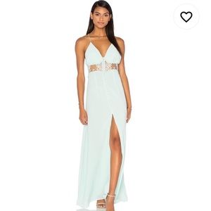 Revolve Jarlo Simone Teal Button Down Dress